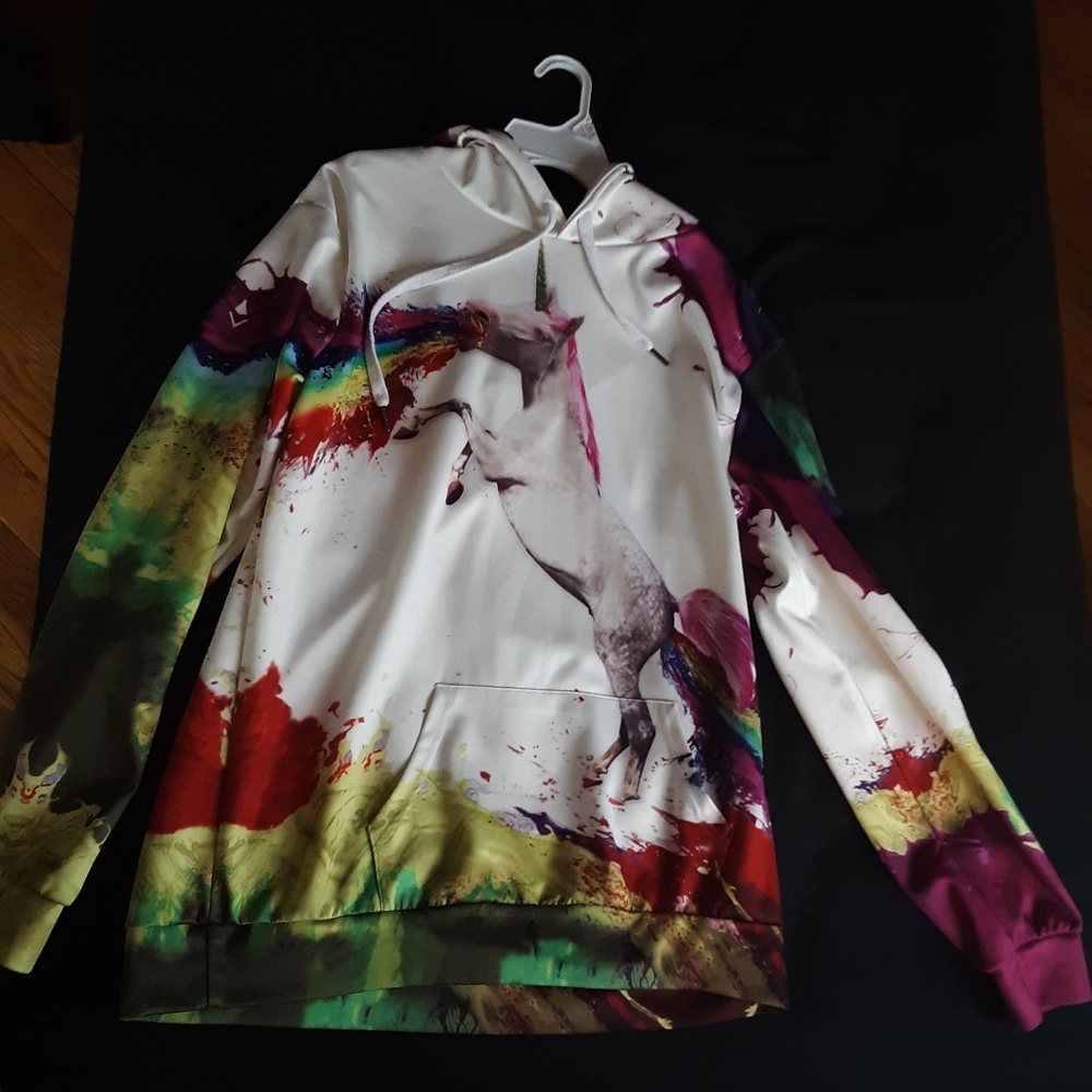 Unicorn Throwing Up Hoodie